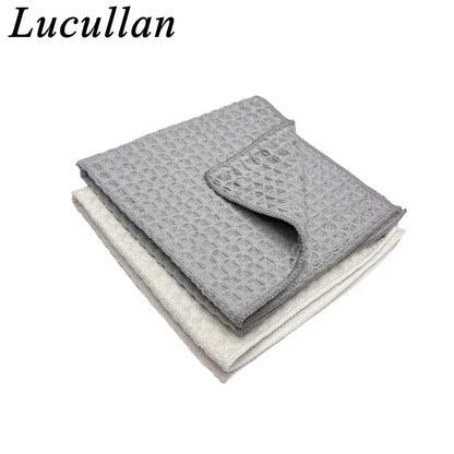 Ręcznik do osuszania z mikrofibry Lucullan 40x40 cm, 400 g/m², 3D, waflowy – ultrachłonna ściereczka do czyszczenia i pielęgnacji samochodu na sprzedaż w Polsce