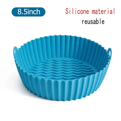 50 szt. jednorazowych papierowych wkładek do frytkownicy powietrznej – okrągłe papiery do pieczenia z powłoką zapobiegającą przywieraniu, zapewniające łatwe i bezproblemowe gotowanie 