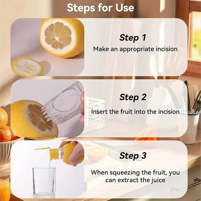 2-częściowa ręczna wyciskarka do cytrusów – mini wyciskarka do cytryn i pomarańczy | Prosta ręczna wyciskarka do świeżych soków