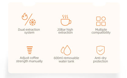 Ekspres do kawy HiBREW 5 w 1 – kompatybilny z kawą Nespresso, Dolce Gusto, K-Cup, kapsułkami ESE i kawą mieloną 