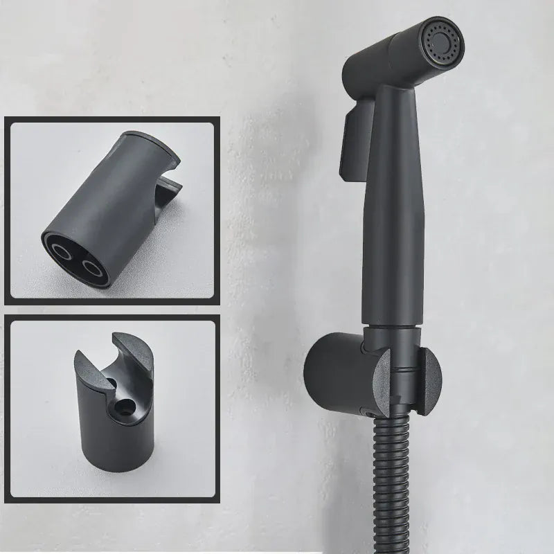 Ręczny bidet ze stali nierdzewnej do toalety – nowoczesny, higieniczny natrysk prysznicowy (czarny / nikiel / złoty) 