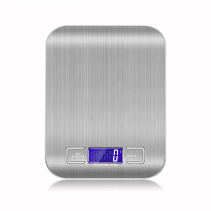 Cyfrowa waga kuchenna 5 kg/1 g – narzędzie do ważenia żywności i kawy ze stali nierdzewnej 