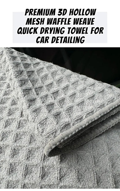 Ręcznik do osuszania z mikrofibry Lucullan 40x40 cm, 400 g/m², 3D, waflowy – ultrachłonna ściereczka do czyszczenia i pielęgnacji samochodu na sprzedaż w Polsce