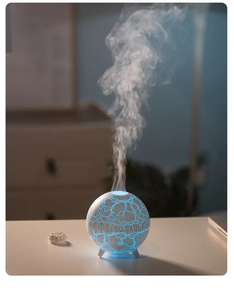 2024 Nowa Planeta Kolorowa Lampa Atmosferyczna Nawilżacz USB – Dyfuzor Olejków Eterycznych 200 ml 