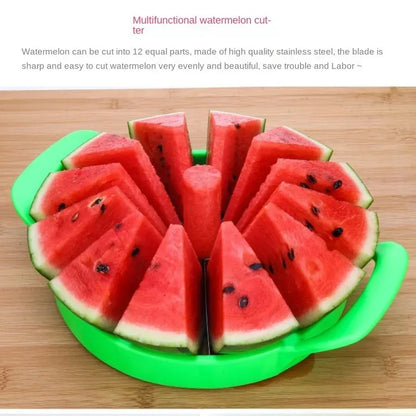 Krajalnica do arbuza ze stali nierdzewnej – duża krajalnica do owoców i przegródka do melona (1/2 części)
