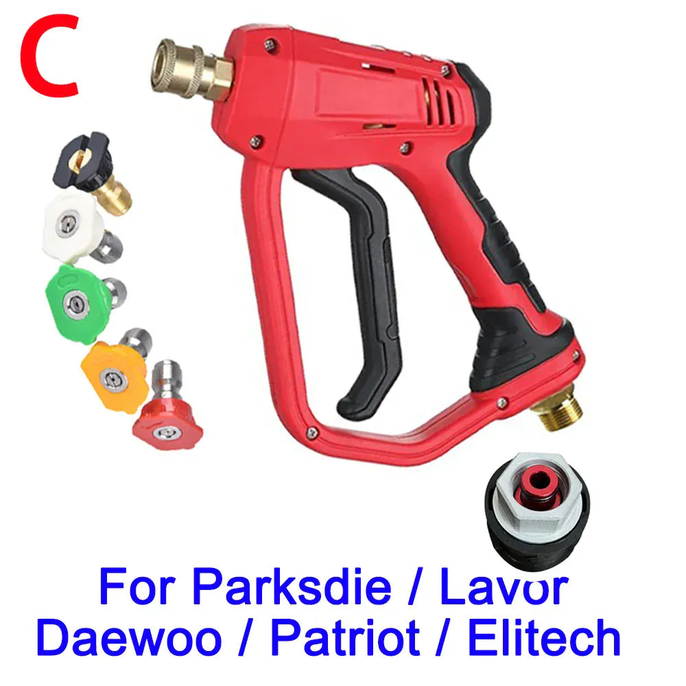 Pistolet na wodę do myjni samochodowej, generator piany – lanca do piany śnieżnej, dysze szybkozłączne 1/4" do Parkside, Karcher, Daewoo, Lavor