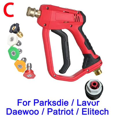 Pistolet na wodę do myjni samochodowej, generator piany – lanca do piany śnieżnej, dysze szybkozłączne 1/4" do Parkside, Karcher, Daewoo, Lavor