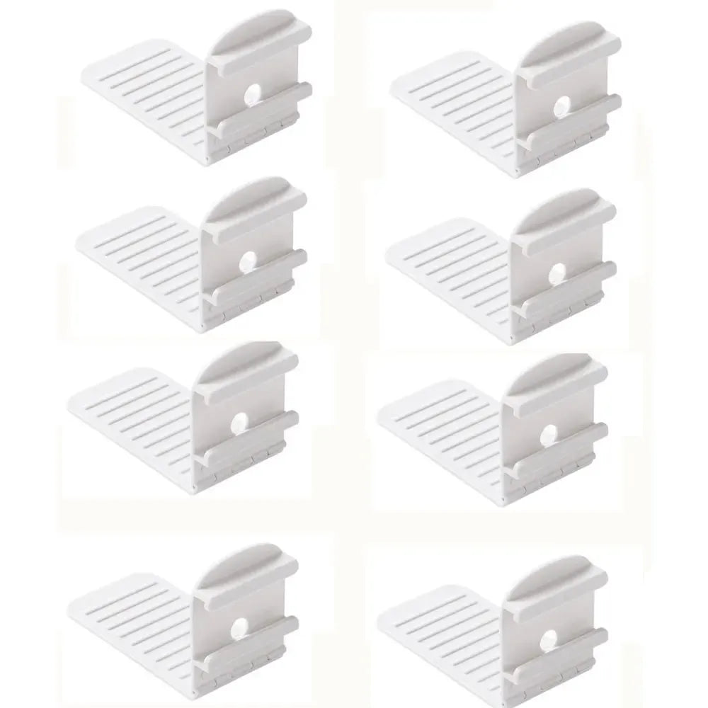 1/4/8 szt. antypoślizgowych uchwytów na prześcieradła | Regulowane plastikowe klipsy i zapięcia do narzut na łóżko 