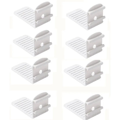 1/4/8 szt. antypoślizgowych uchwytów na prześcieradła | Regulowane plastikowe klipsy i zapięcia do narzut na łóżko 