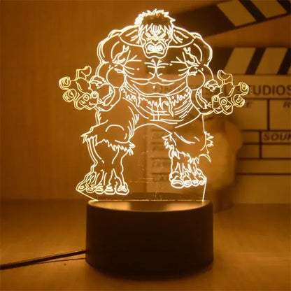 Lampka nocna LED 3D Marvel Iron Man — Lampa Avengers 