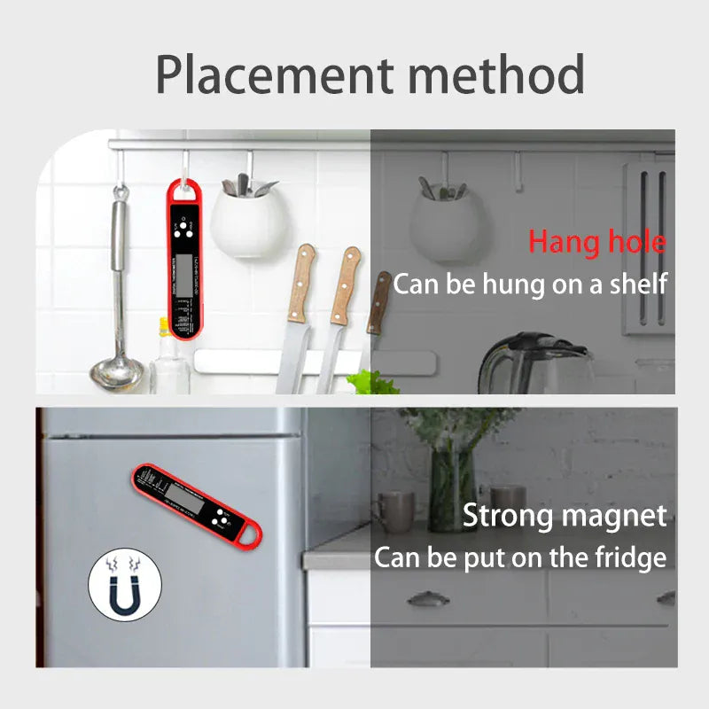 Cyfrowy termometr do mięsa do gotowania, termometr kuchenny do grilla, wędzenia, oleju, smażenia, termometr do natychmiastowego odczytu słodyczy
