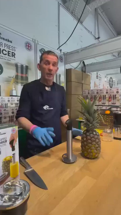 Krajalnica i obieraczka do ananasów ze stali nierdzewnej | Prosty w użyciu nóż do krojenia owoców i wydrążania, narzędzia i gadżety kuchenne (trwałe akcesorium kuchenne)