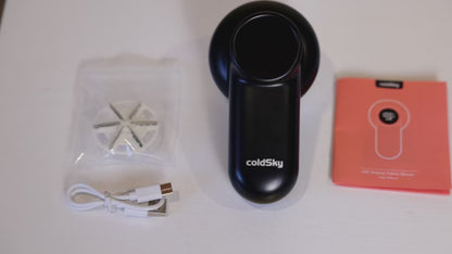 coldSky Akumulatorowa maszyna do usuwania kłaczków z wyświetlaczem LED – inteligentna golarka do tkanin i ubrań 