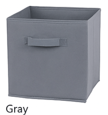 Składany pojemnik do przechowywania z włókniny z uchwytami – 27x27x28 cm, organizer do szafy i szuflad 