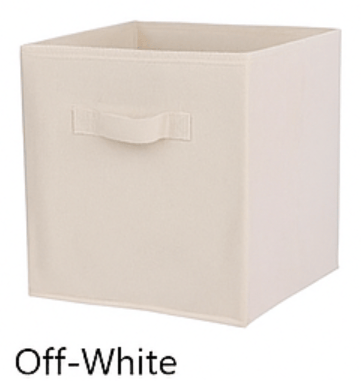 Składany pojemnik do przechowywania z włókniny z uchwytami – 27x27x28 cm, organizer do szafy i szuflad 